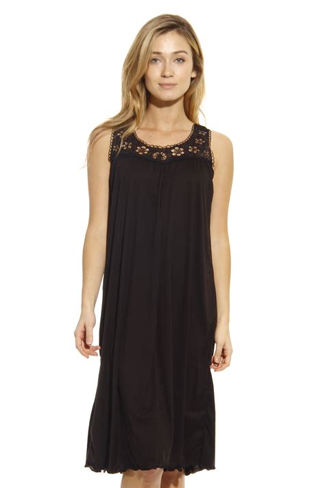 Just Love Just Love Nightgown Women Sleepwear Sleep Dress Black