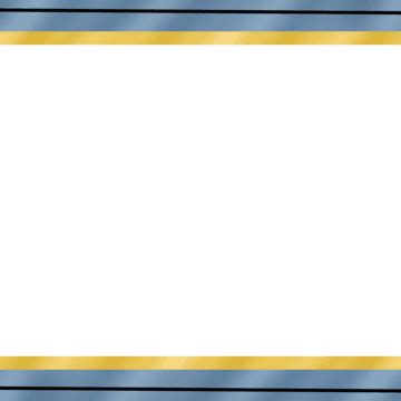 Certificate Border Gold PNG Transparent, Blue And Gold Border For ...