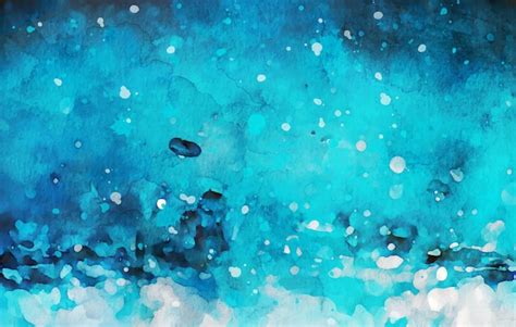 Texture De Trait De Peinture Bleue Aquarelle Vecteur Gratuite