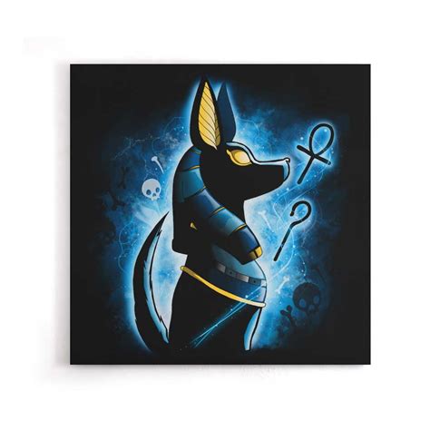 Anubis Canvas Print Once Upon A Tee