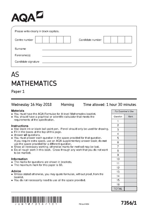 Aqa Math P Maysixteen June Qp Jun Pb Jun E