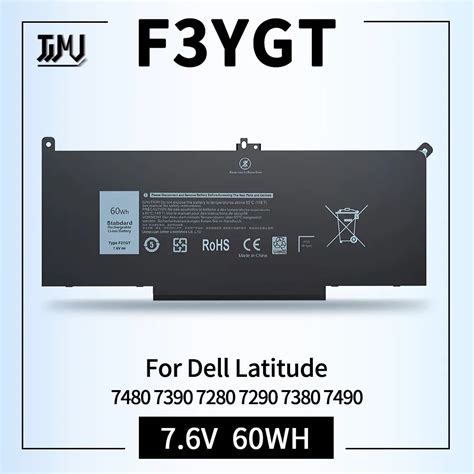 F Ygt Laptop Bateria Para Dell Latitude Dell Latitude