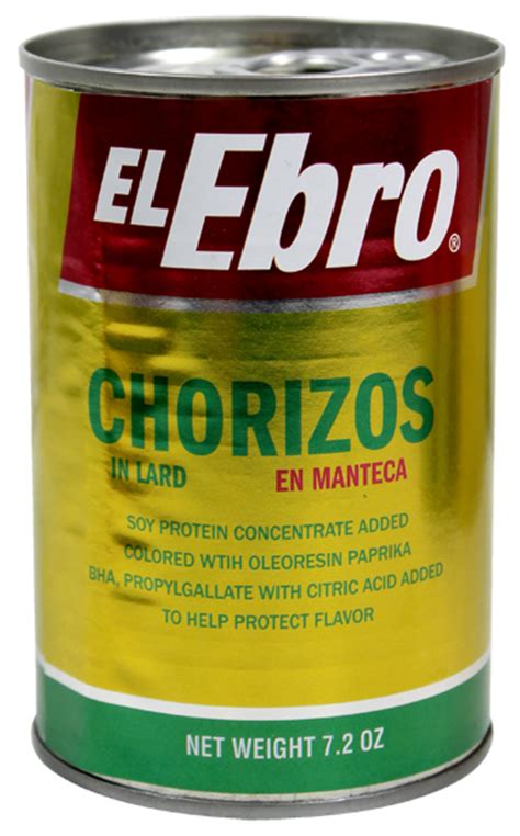 Chorizos El Ebro In Lard 72 Oz