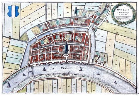 Weesp Boxhorn Stadsplattegronden Cartografie Oude Kaarten