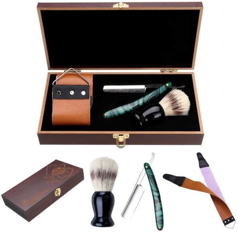 NEUFU Kit De Coupe Choux Rasoir Mécanique Pro Barbier Traditionnel