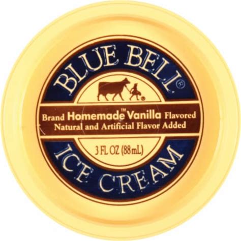 Blue Bell Homemade Vanilla Ice Cream Cup 3 Oz Ralphs