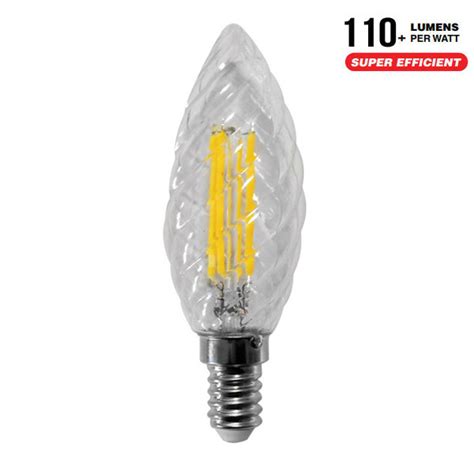 ALCAPOWER SKU 930038 LAMPADINA LED E14 4W FILAMENTO CALDA TORTIGLIONE