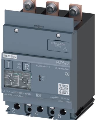 Unidad de protección diferencial RCD520 Basic RCD tipo A adosado