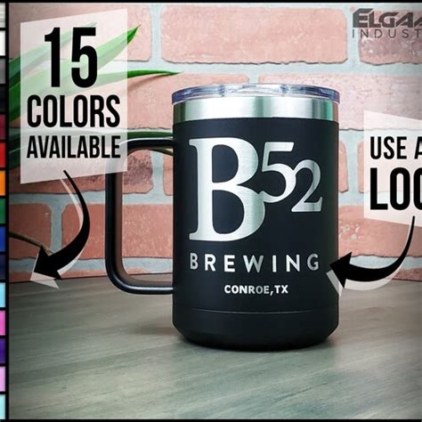 Build Your Own 15oz Custom Coffee Mug Handle Tumbler Etsy