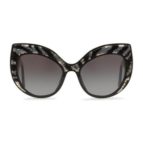 Dolce Gabbana Occhiale Da Sole Cat Eye Oversize In Acetato Con