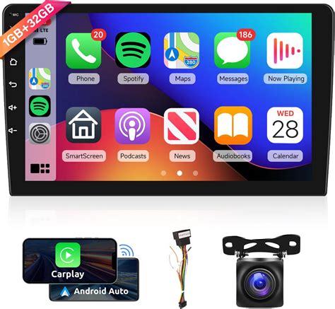 Hodozzy 2 Din Autoradio GPS 2GB 64GB Android Avec Sans Fil Carplay