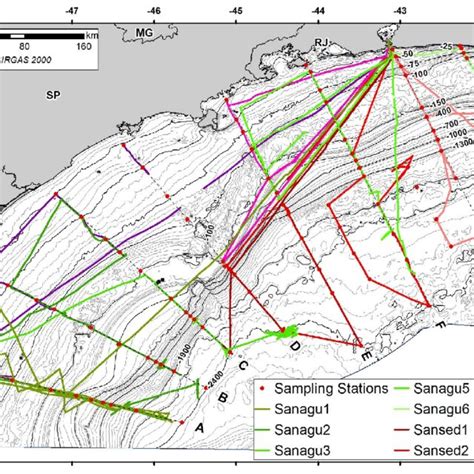 Map of sub-bottom profile data analyzed from 2019 benthic and pelagic ... 