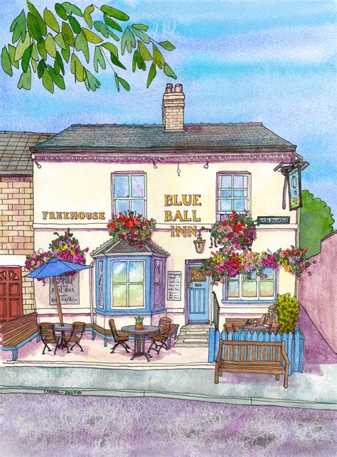 Blue Ball Inn – Naomi Davies Art