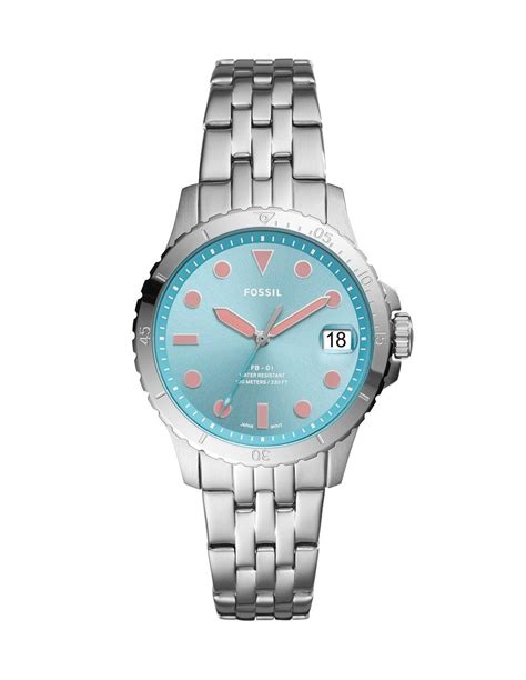 Venta Reloj Fossil Azul Mujer En Stock