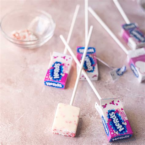 Nerds Candy made into Easy Chocolate Pops - One Sweet Mama