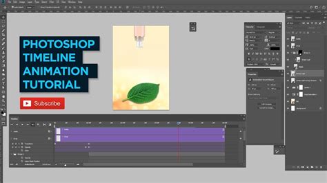 Photoshop Timeline Animation 5 Leaf Color Change Animation In