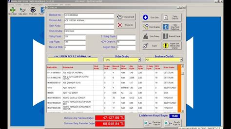 Stoklar Sayfası Sahra Soft Stok Takip Programı YouTube