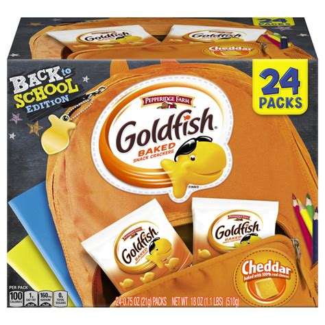 Save On Pepperidge Farm Goldfish Cheddar Baked Snack Crackers 24 Ct