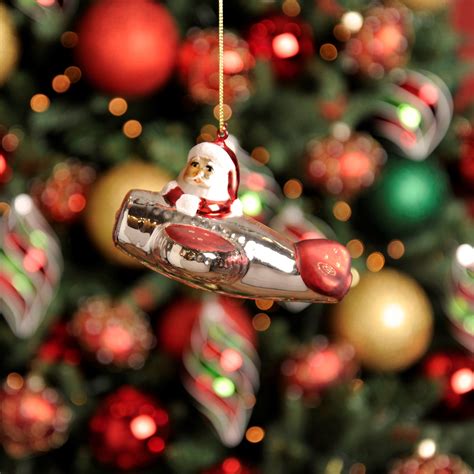 Santa in a Plane Christmas Tree Decoration | Save the Children Shop