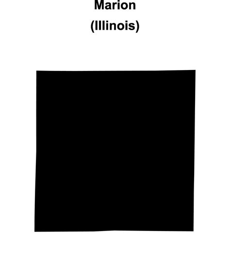 Marion County, Illinois blank outline map 46720771 Vector Art at Vecteezy