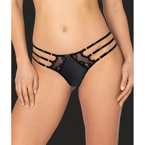 Lingerie féminine Culotte en dentelle noire Halika Roza Lingerie