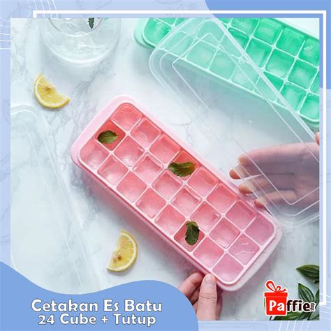 Jual Cetakan Es Batu Silikon Tutup Plastik Cube Elastis Cetakan