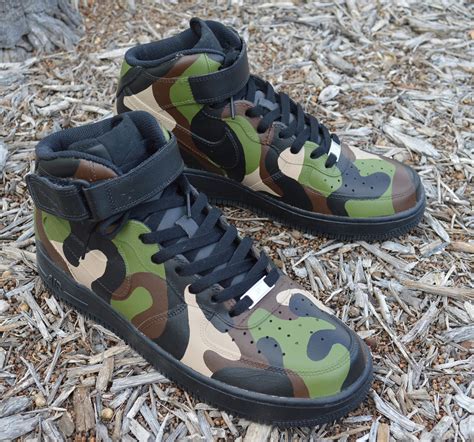 Camo Nike Air Force 1 Mids Finally B Street Shoes