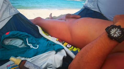 Trying Not To Get Hard Watching Teens On The Nude Beach Soft Cock Precum Leak