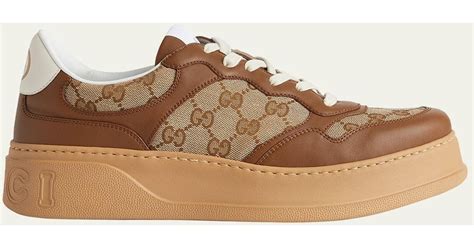 Gucci Chunky B Gg Supreme Sneakers In Natural For Men Lyst