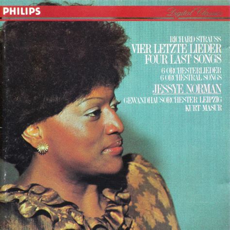 Richard Strauss Jessye Norman Gewandhausorchester Leipzig Kurt