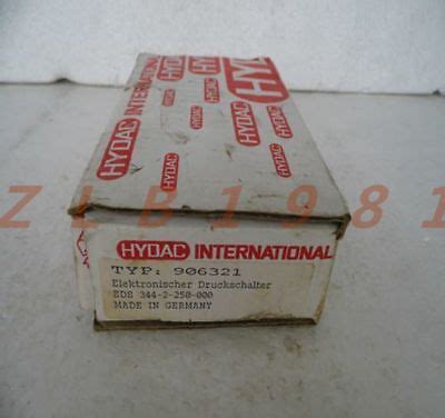 ONE NEW HYDAC Pressure Switch EDS 344 3 040 000 EBay