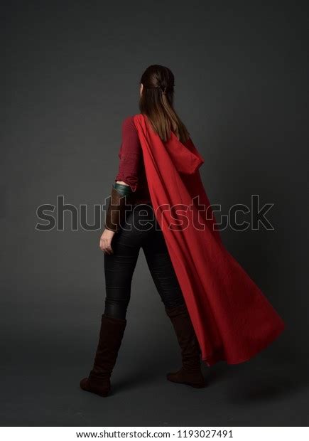 Full Length Portrait Brunette Girl Wearing Stock Photo Shutterstock
