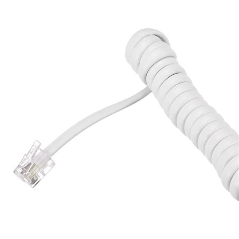 Uxcell Long Landline Telephone Handset Cord 4p4c 2297 Feet Coiled Cable For Home Or Office