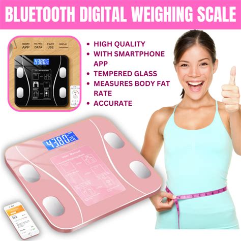 Efenem Bluetooth Weighing Scale Smart Digital Weight Scale Human