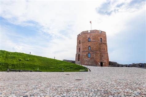 Premium Photo | Tower of gediminas in vilnius, lithuania. upper vilnius ...