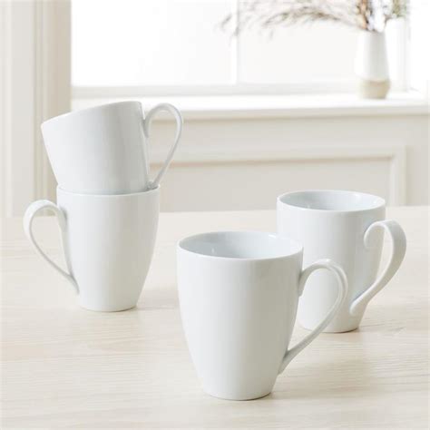 West Elm Organic White Porcelain Mug Sets