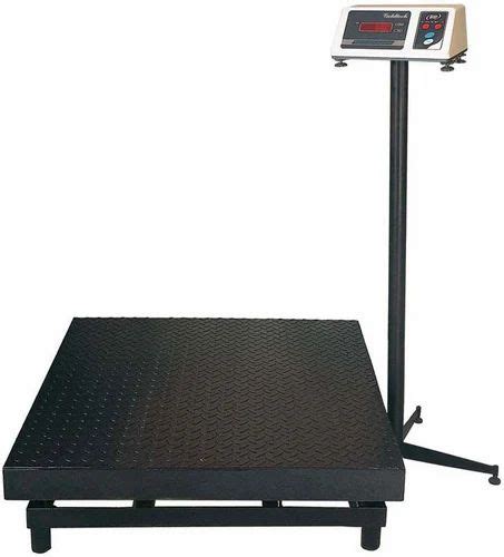 Mild Steel Electronic Platform Weighing Scales Size 600 600mm