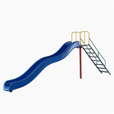 Blue Plastic Kids Playground Slide For Outdoor Age Group 3 12 Years