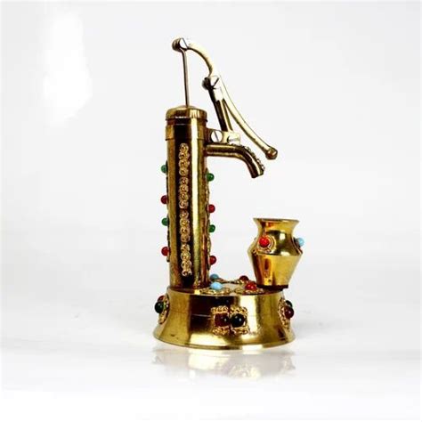 Brass Handicrafts Nirmala Handicrafts Brass Hand Pump Stone Work