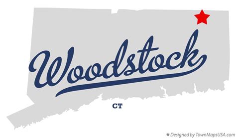 Map of Woodstock, CT, Connecticut