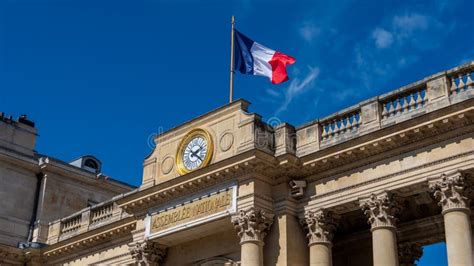 Facade of the French National Assembly Building, Paris, France ...