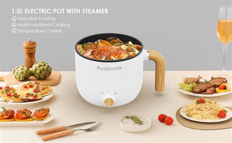 Audecook Elektrische Hot Pot Und Dampfgarer L Tragbare Mini