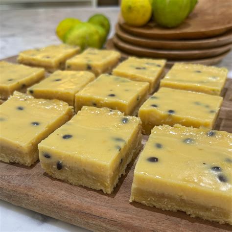 Passionfruit Slice Deliciously Creamy And Tangy Ketz Ke And Leo Be