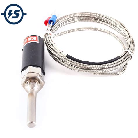 PT100 Type Stainless Steel Temperature Sensor Probe Thermocouple W 1 5m