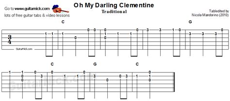 Oh My Darling Clementine Easy Guitar Lesson Guitarnick