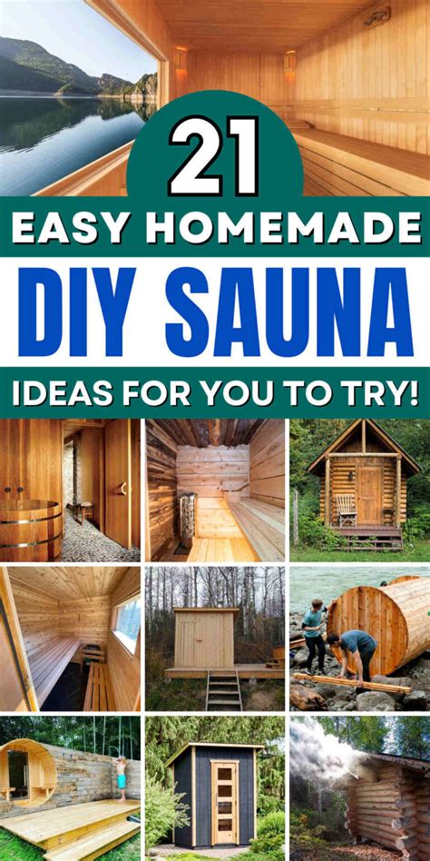 21 Inspiring DIY Sauna Ideas for a Home Retreat