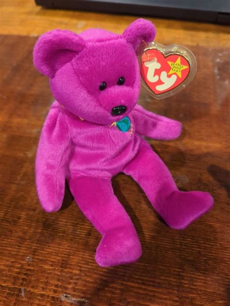 Ty Beanie Baby Millennium Millenium Bear Retired With Tag Errors