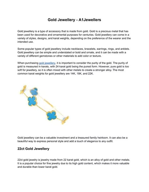 gold jewellery powerpoint    id