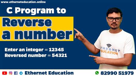 C Program Reverse A Number With Explanation C Language Tutorial Bca