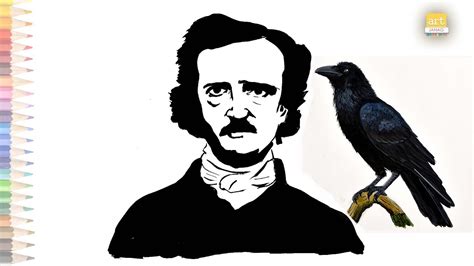 Edgar Allan Poe Poster Art How To Draw American Writer Edgar Allan